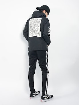 SU: 【Keith Haring】フードコーチジャケットを使った人気ファッション ...