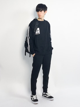 「GLOBAL WORK（グローバルワーク）の【ACTIVE】スウェットパンツ Men/777591（その他パンツ）」を使った、Morikawa Yoshinoriさん（メンズ・176cm）の春コーディネート