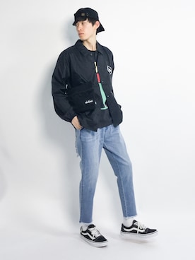 「FACTOTUM（ファクトタム）のアイテム（ブルゾン）」を使った、Morikawa Yoshinoriさん（メンズ・176cm）の春コーディネート