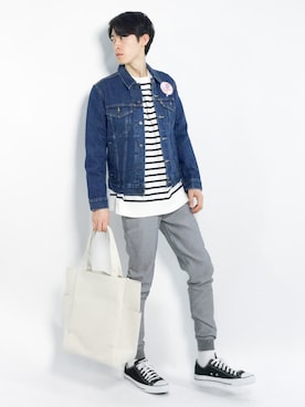 Morikawa Yoshinoriさん（メンズ・176cm）の春コーディネート