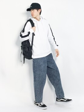 「ROXD（ロッド）のアイテム（パンツ）」を使った、Morikawa Yoshinoriさん（メンズ・176cm）の春コーディネート