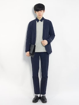 Morikawa Yoshinoriさん（メンズ・176cm）の春コーディネート