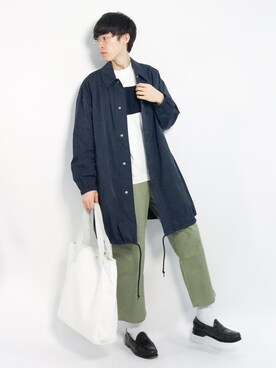 「BEAMS（ビームス）のアイテム（その他アウター）」を使った、Morikawa Yoshinoriさん（メンズ・176cm）の春コーディネート