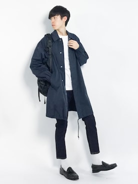 「BEAMS（ビームス）のアイテム（その他アウター）」を使った、Morikawa Yoshinoriさん（メンズ・176cm）の春コーディネート