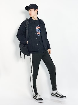 「Burner（バーナー）のアイテム（パンツ）」を使った、Morikawa Yoshinoriさん（メンズ・176cm）の春コーディネート