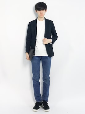 Morikawa Yoshinoriさん(メンズ・176cm)の春コーディネート