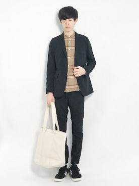 Morikawa Yoshinoriさん（メンズ・176cm）の春コーディネート