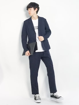 Morikawa Yoshinoriさん(メンズ・176cm)の春コーディネート