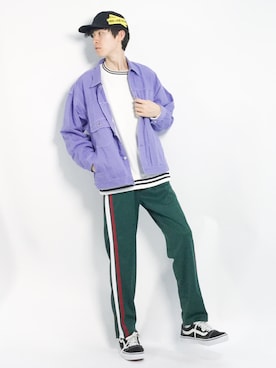 「MONKEY TIME（モンキータイム）のアイテム（デニムジャケット）」を使った、Morikawa Yoshinoriさん（メンズ・176cm）の春コーディネート