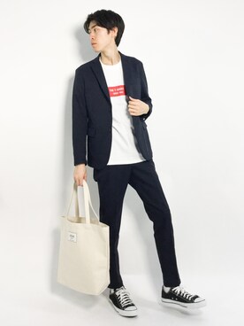 Morikawa Yoshinoriさん(メンズ・176cm)の春コーディネート