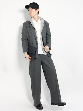 Morikawa Yoshinoriさん（メンズ・176cm）の春コーディネート