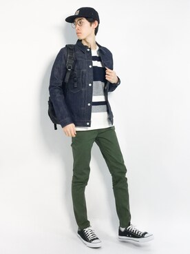 Morikawa Yoshinoriさん（メンズ・176cm）の春コーディネート