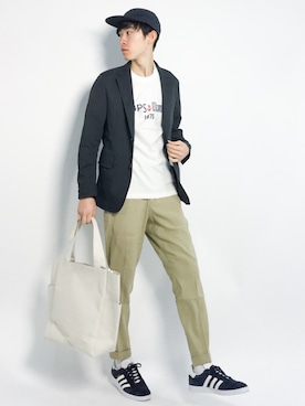 Morikawa Yoshinoriさん（メンズ・176cm）の春コーディネート