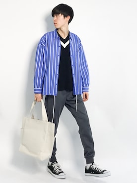 Morikawa Yoshinoriさん（メンズ・176cm）の春コーディネート