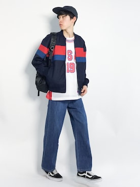 Morikawa Yoshinoriさん（メンズ・176cm）の春コーディネート