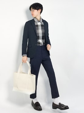 Morikawa Yoshinoriさん（メンズ・176cm）の春コーディネート