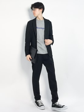 Morikawa Yoshinoriさん（メンズ・176cm）の春コーディネート