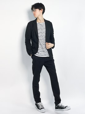 Morikawa Yoshinoriさん（メンズ・176cm）の春コーディネート