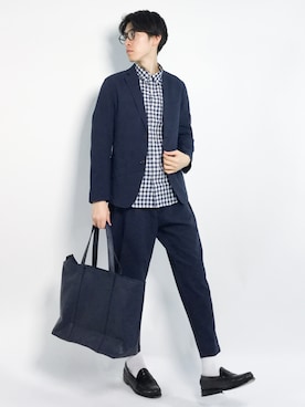 Morikawa Yoshinoriさん（メンズ・176cm）の春コーディネート