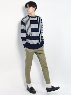 Morikawa Yoshinoriさん（メンズ・176cm）の春コーディネート