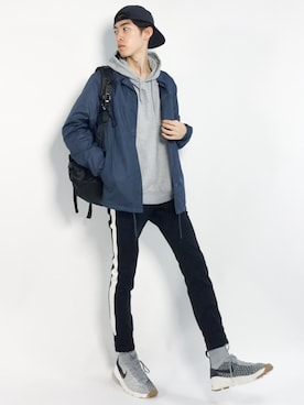 「attack the mind 7（アタックザマインドセブン）のアイテム」を使った、Morikawa Yoshinoriさん（メンズ・176cm）の春コーディネート