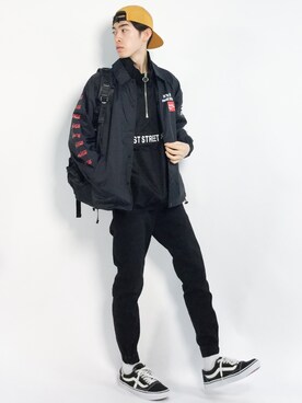 「BENDER TOKYO（ベンダートウキョウ）のアイテム（その他アウター）」を使った、Morikawa Yoshinoriさん（メンズ・176cm）の春コーディネート