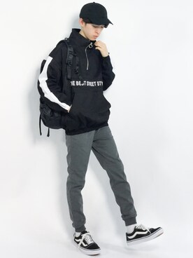 「BENDER TOKYO（ベンダートウキョウ）のアイテム（その他アウター）」を使った、Morikawa Yoshinoriさん（メンズ・176cm）の春コーディネート
