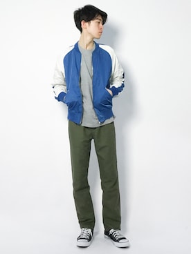 「TopIsm（トップイズム）のアイテム（ジャケット/アウター）」を使った、Morikawa Yoshinoriさん（メンズ・176cm）の春コーディネート