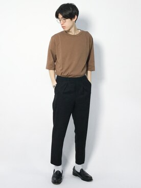 Morikawa Yoshinoriさん（メンズ・176cm）の春コーディネート