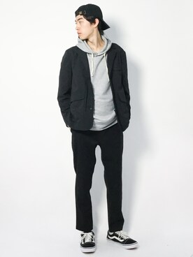 「AZIONE（アジオネ）のアイテム」を使った、Morikawa Yoshinoriさん（メンズ・176cm）の春コーディネート