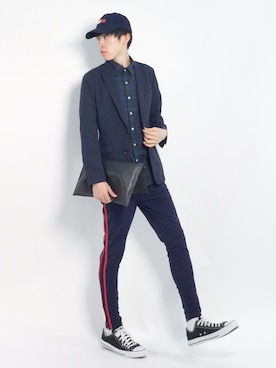 Morikawa Yoshinoriさん（メンズ・176cm）の春コーディネート