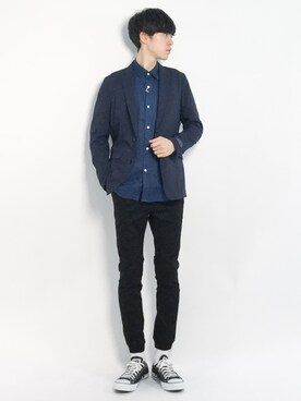 Morikawa Yoshinoriさん(メンズ・176cm)の春コーディネート