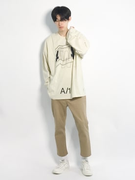 Morikawa Yoshinoriさん（メンズ・176cm）の春コーディネート