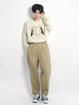 Morikawa Yoshinoriさん（メンズ・176cm）の春コーディネート