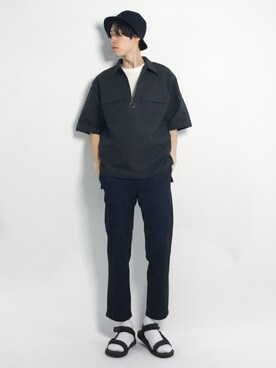 Morikawa Yoshinoriさん（メンズ・176cm）の春コーディネート