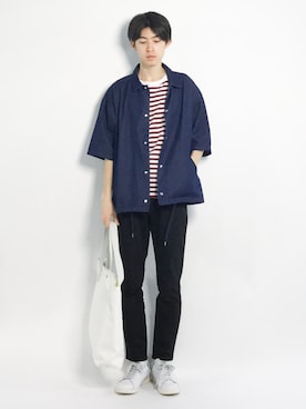 Morikawa Yoshinoriさん（メンズ・176cm）の春コーディネート