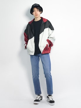 「CASPER JOHN AIVER（キャスパージョンアイバー）のアイテム（その他アウター）」を使った、Morikawa Yoshinoriさん（メンズ・176cm）の春コーディネート