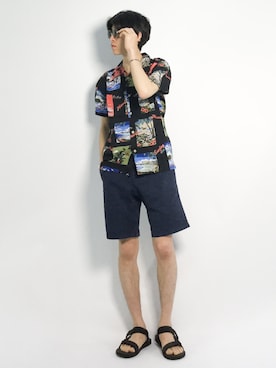 Morikawa Yoshinoriさん（メンズ・176cm）の春コーディネート