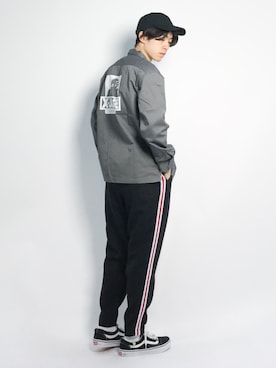 「NOISE MAKER（ノイズメーカー）のアイテム（パンツ）」を使った、Morikawa Yoshinoriさん（メンズ・176cm）の春コーディネート