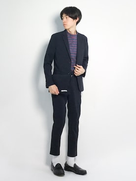 Morikawa Yoshinoriさん(メンズ・176cm)の春コーディネート