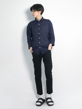 Morikawa Yoshinoriさん（メンズ・176cm）の春コーディネート