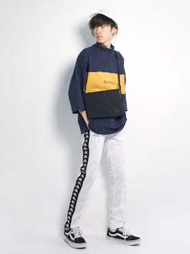 Morikawa Yoshinoriさん（メンズ・176cm）の春コーディネート