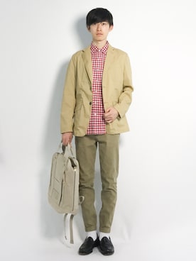 Morikawa Yoshinoriさん（メンズ・176cm）の春コーディネート