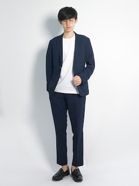 Morikawa Yoshinoriさん（メンズ・176cm）の春コーディネート