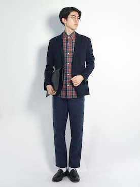 Morikawa Yoshinoriさん（メンズ・176cm）の春コーディネート