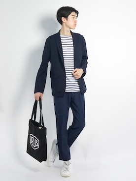 Morikawa Yoshinoriさん（メンズ・176cm）の春コーディネート