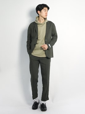 Morikawa Yoshinoriさん(メンズ・176cm)の春コーディネート