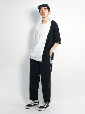 「Flap Stack（フラップスタック）のアイテム」を使った、Morikawa Yoshinoriさん（メンズ・176cm）の春コーディネート