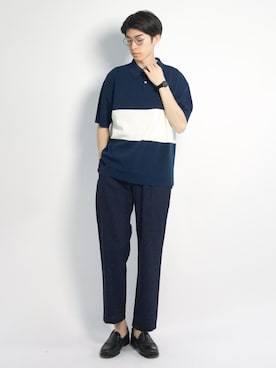 Morikawa Yoshinoriさん（メンズ・176cm）の春コーディネート