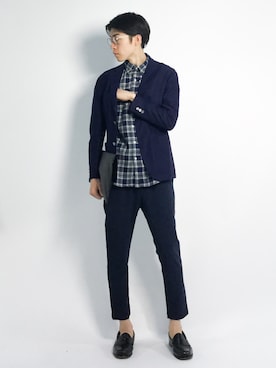 Morikawa Yoshinoriさん（メンズ・176cm）の春コーディネート